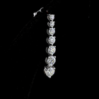 2-1/4ctw Prong Round Drop Earrings