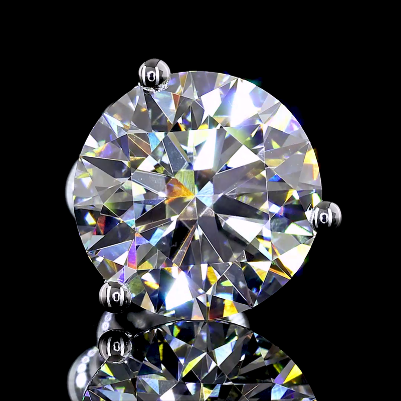 4ctw Prong Round Martini Stud Earrings