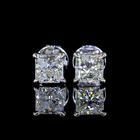 1ctw Prong Princess Stud Earrings