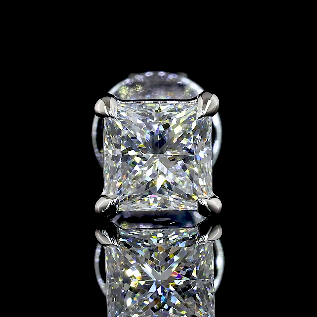 1ctw Prong Princess Stud Earrings
