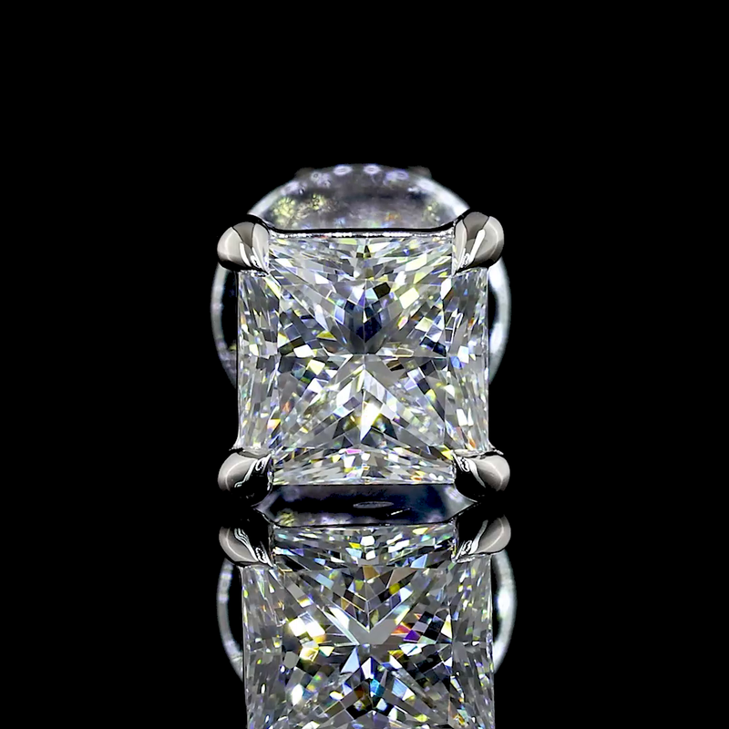 1ctw Prong Princess Stud Earrings
