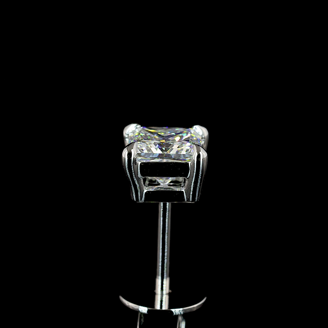1ctw Prong Princess Stud Earrings