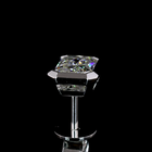 2ctw Bezel Radiant Stud Earrings