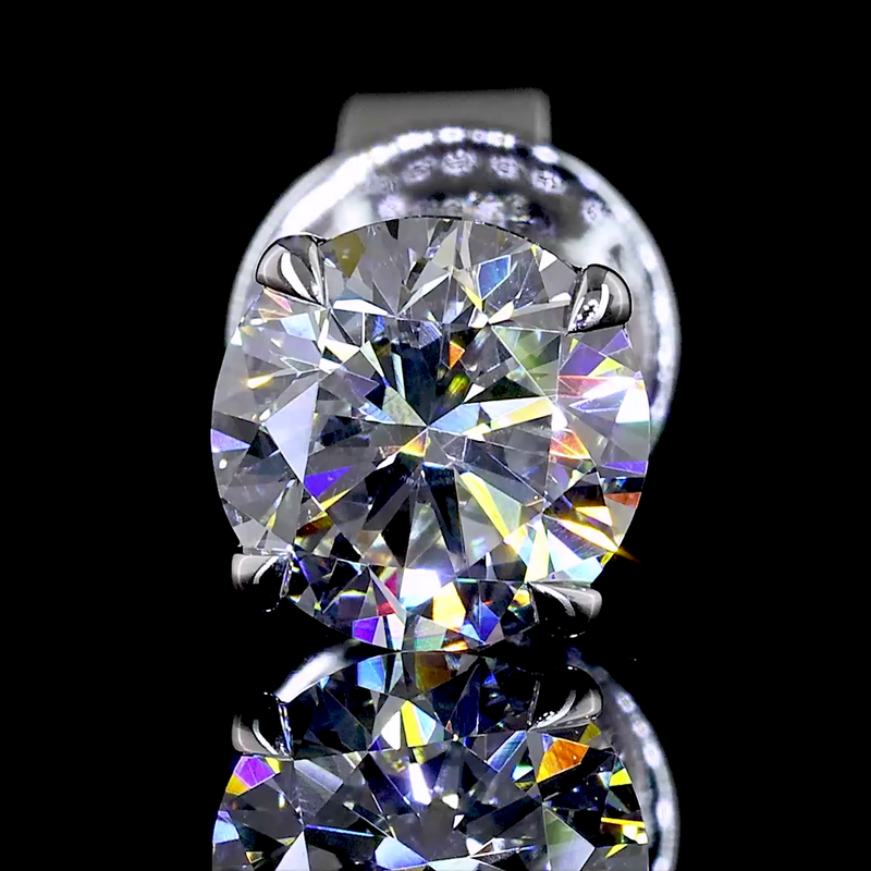 1ctw Prong Round Stud Earrings