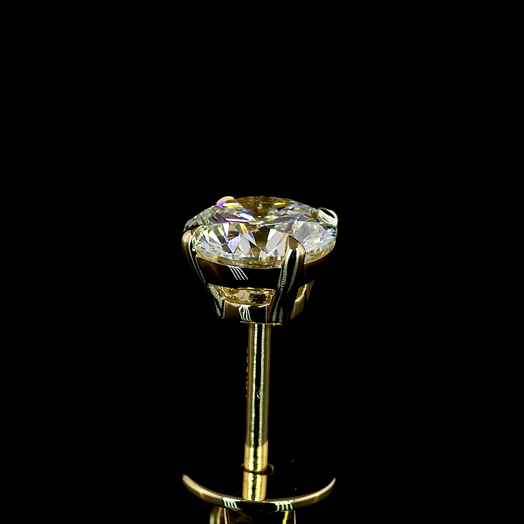 1ctw Prong Round Stud Earrings