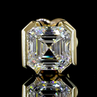 2ctw Half Bezel Asscher Stud Earrings