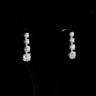 2-3/4ctw Prong Round Drop Earrings