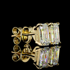 2ctw Prong Emerald Stud Earrings