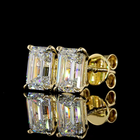 2ctw Prong Emerald Stud Earrings