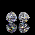 2ctw Prong Round Martini Stud Earrings