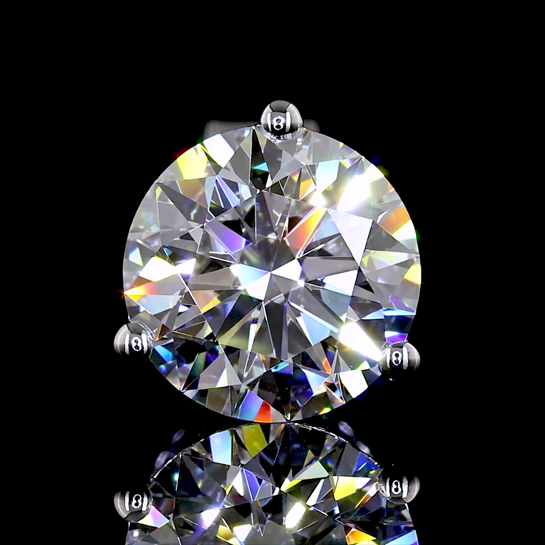 2ctw Prong Round Martini Stud Earrings