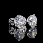 7ctw Prong Round Martini Stud Earrings