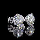 7ctw Prong Round Martini Stud Earrings