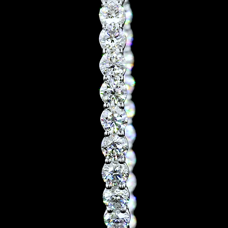 3-1/4ctw Prong Round Hoop Earrings