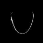 8ctw Bezel Round Riviera Tennis Necklace