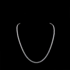 31ctw Prong Round Tennis Necklace