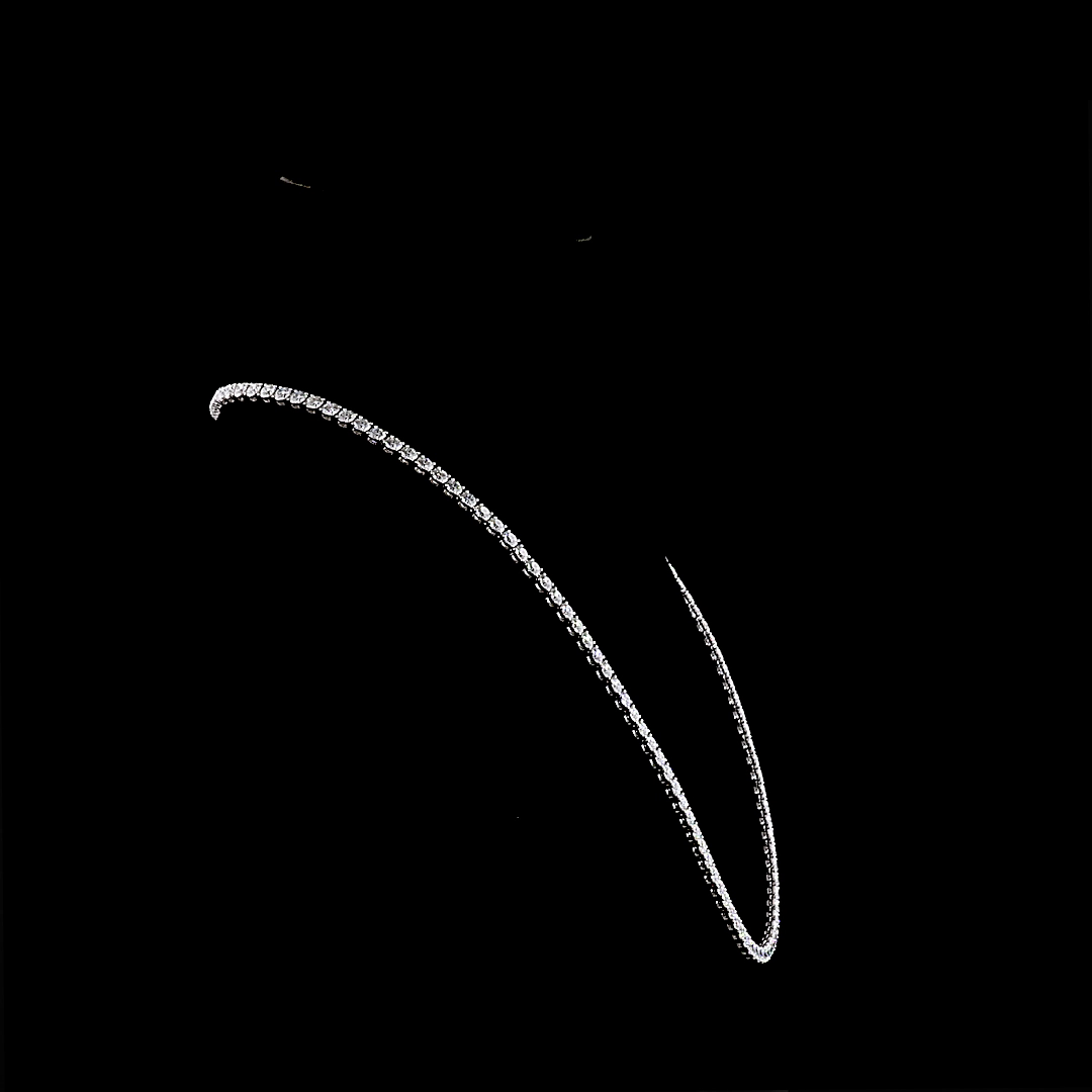 31ctw Prong Round Tennis Necklace