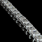 22ctw Bezel East West Emerald Tennis Necklace