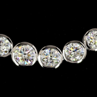 24ctw Bezel Round Riviera Tennis Necklace