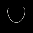 15ctw Prong Radiant Tennis Necklace