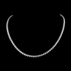 10ctw U Prong Round Tennis Necklace