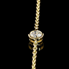2ctw Bezel Round Station Necklace