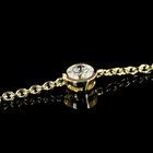 2ctw Bezel Round Station Necklace