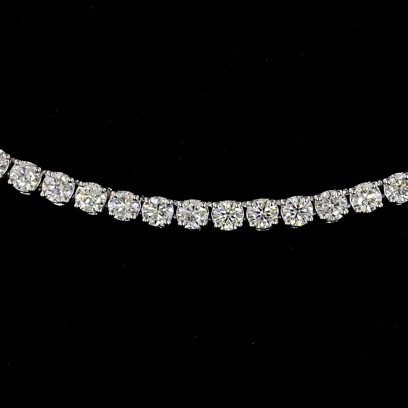 8ctw Prong Round Tennis Necklace