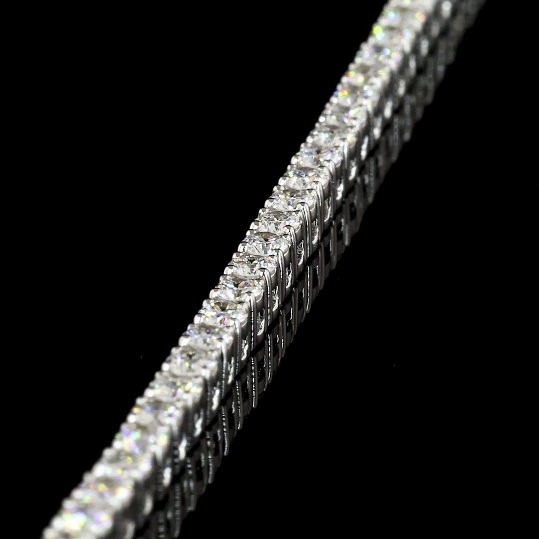 8ctw Prong Round Tennis Necklace