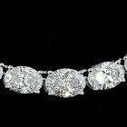 12ctw Prong East West Oval Riviera Tennis Necklace