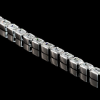 5ctw Bezel East West Emerald Tennis Necklace
