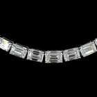 13ctw Prong East West Emerald Riviera Tennis Necklace