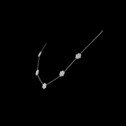 4-1/2ctw Prong Round Station Necklace