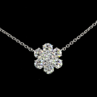4-1/2ctw Prong Round Station Necklace