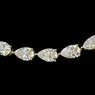 16ctw Prong East West Pear Tennis Necklace