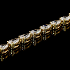 16ctw Prong East West Pear Tennis Necklace