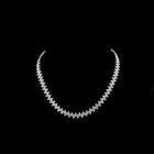 24ctw Prong Marquise Tennis Necklace