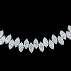 24ctw Prong Marquise Tennis Necklace