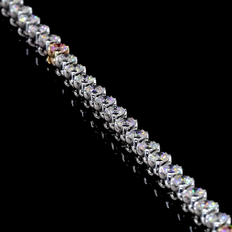 10ctw U Prong Round Tennis Necklace