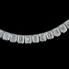 14ctw Bezel Emerald Tennis Necklace