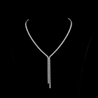 13ctw Prong Oval Lariat Necklace