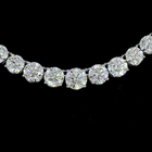 15ctw Prong Round Riviera Tennis Necklace