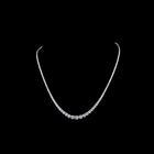 6ctw Prong Round Riviera Tennis Necklace