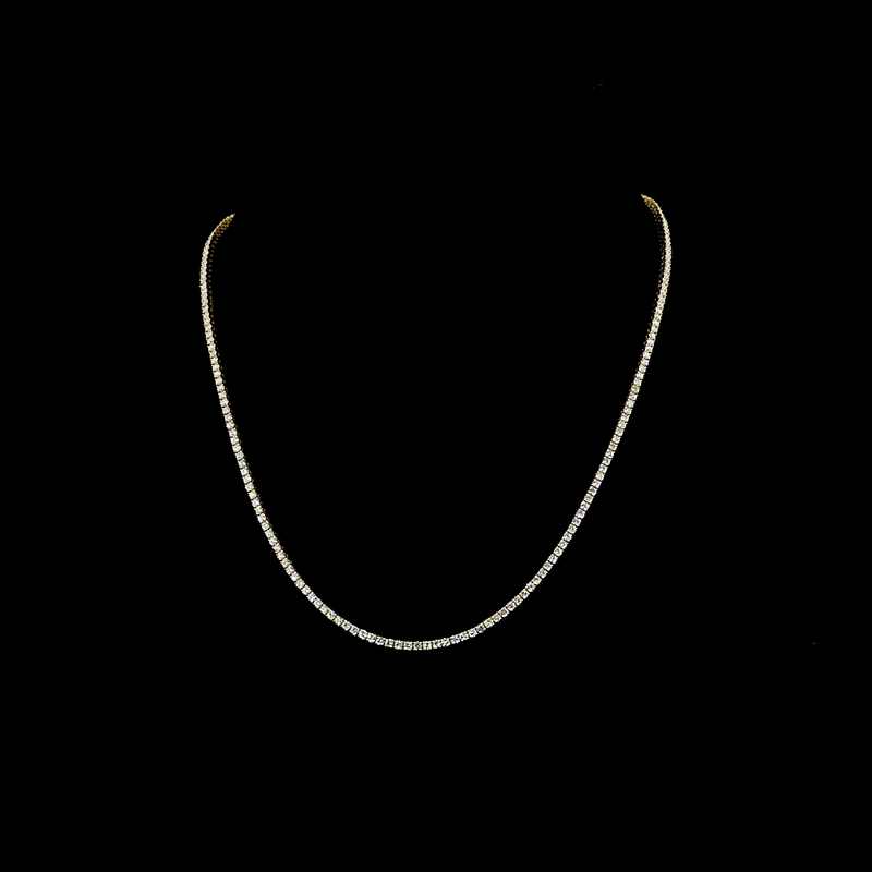 4-1/2ctw Prong Round Tennis Necklace