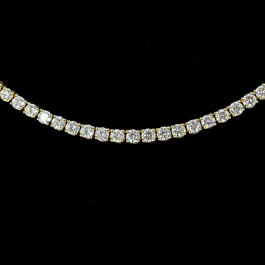 4-1/2ctw Prong Round Tennis Necklace