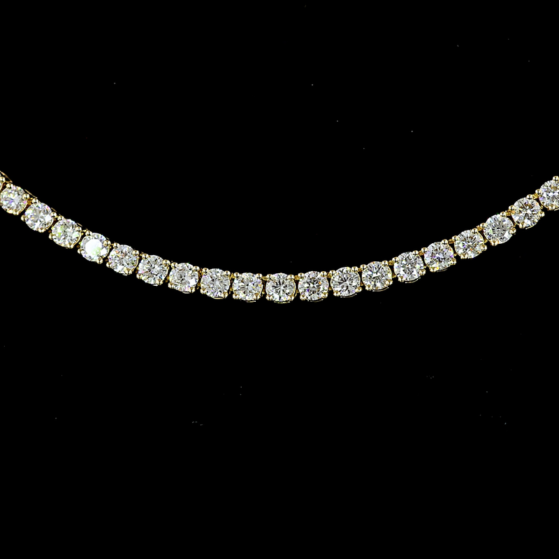 4-1/2ctw Prong Round Tennis Necklace