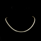 9ctw Bezel East West Emerald Tennis Necklace