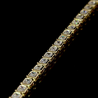 9ctw Bezel East West Emerald Tennis Necklace