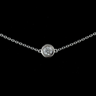 2ctw Bezel Round Station Necklace