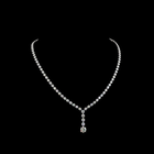 11ctw Prong Round Lariat Necklace